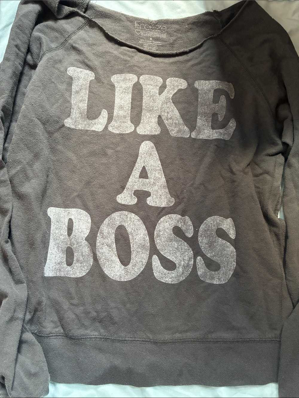 Men's 'Like A Boss' Graphic Sweatshirt - Gray